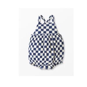 Hanna Andersson Baby Muslin Bubble Romper Navy Blue - 3-6 Months